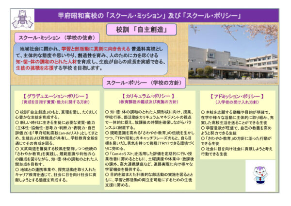 R03甲府昭和高校スクールミッションポンチ絵のサムネイル